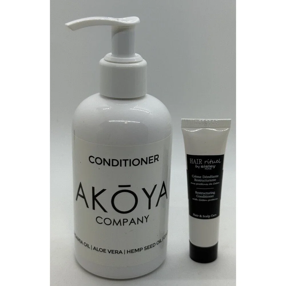 Sisley Hair Rituel Restructuring Conditioner 0.5oz 15mL & Akoya‎ Conditioner 8oz
